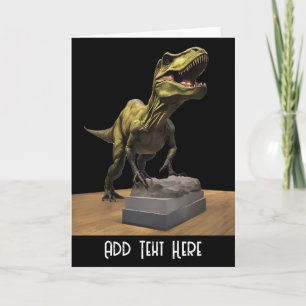 Agradecimiento Tarjeta de dinosaurio personalizada