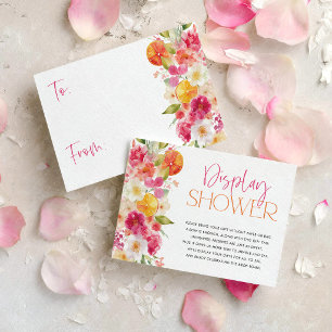 Agradecimiento Tarjeta de Ducha de Boda de Citrus Brillante