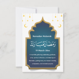 Agradecimiento Tarjeta de Eid Mubarak cortada