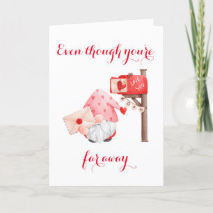 Agradecimiento Tarjeta de El día de San Valentín de Lejos