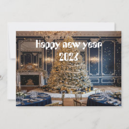 Agradecimiento Tarjeta de Elegancia de Año Nuevo Discreta