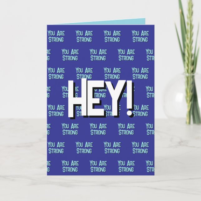 Agradecimiento Tarjeta de empatía para brindar apoyo y estímulo (Anverso)