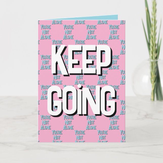 Agradecimiento Tarjeta de empatía proporciona soporte para tiempo (Anverso)