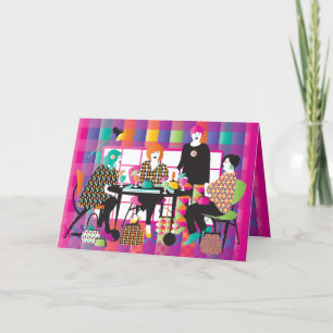 Agradecimiento Tarjeta de estilo Mah Jongg Memphis