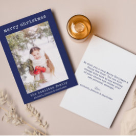 Agradecimiento Tarjeta de estilo Minimalista con fotografía de Na