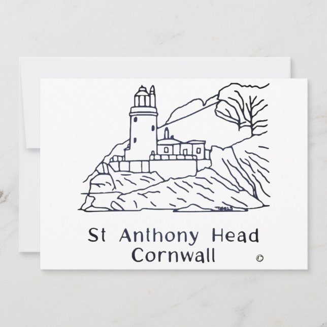 Agradecimiento tarjeta de faro de St Anthony (Anverso)