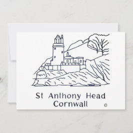 Agradecimiento tarjeta de faro de St Anthony