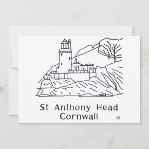 Agradecimiento tarjeta de faro de St Anthony
