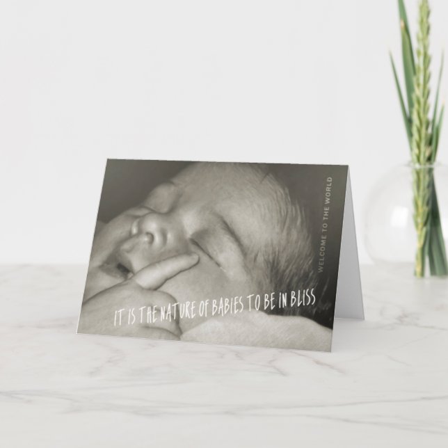 Agradecimiento Tarjeta de felicitación BLISS (Anverso)