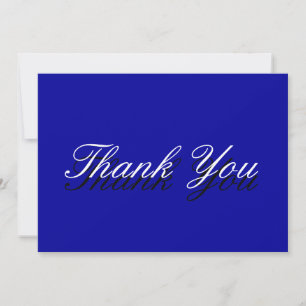 Agradecimiento Tarjeta de felicitación Blue White