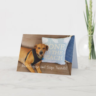 Agradecimiento Tarjeta de felicitación "Bon Voyage and Safe Trave