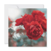 Tarjeta de felicitación botánica de flor de rosa r