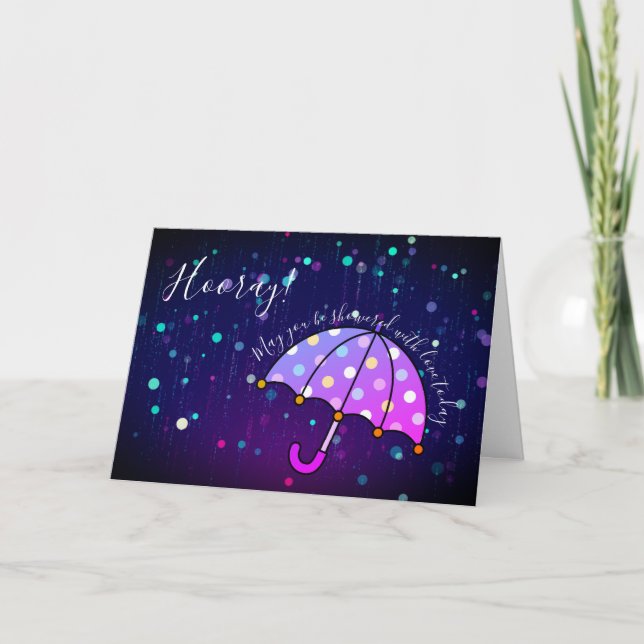 Agradecimiento Tarjeta de felicitación Bridal Shower (Anverso)