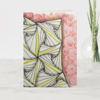 Agradecimiento Tarjeta de felicitación brillante en blanco 5x7 -