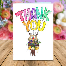 Agradecimiento tarjeta de felicitación BÚHO GRACIAS de Nicole Jan