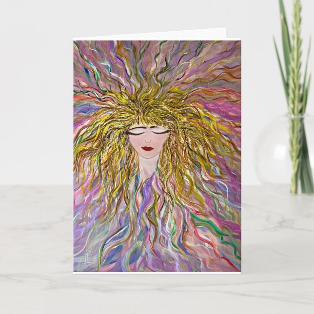 Agradecimiento Tarjeta de felicitación caprichosa "Bella" en blan (Anverso)