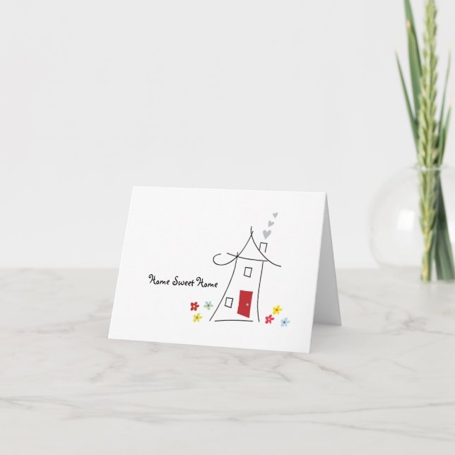 Agradecimiento Tarjeta de felicitación casera dulce (Anverso)