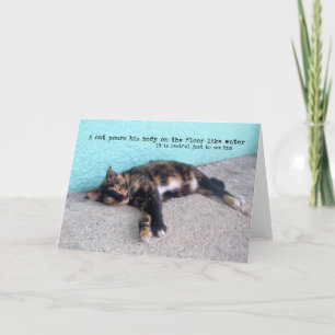 Agradecimiento Tarjeta de felicitación CAT de HEMINGWAY