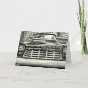 Agradecimiento Tarjeta de felicitación CHEVY 1957