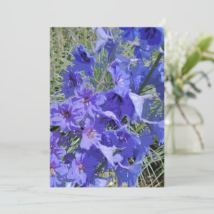 Agradecimiento Tarjeta de felicitación con diseño de flor de espu