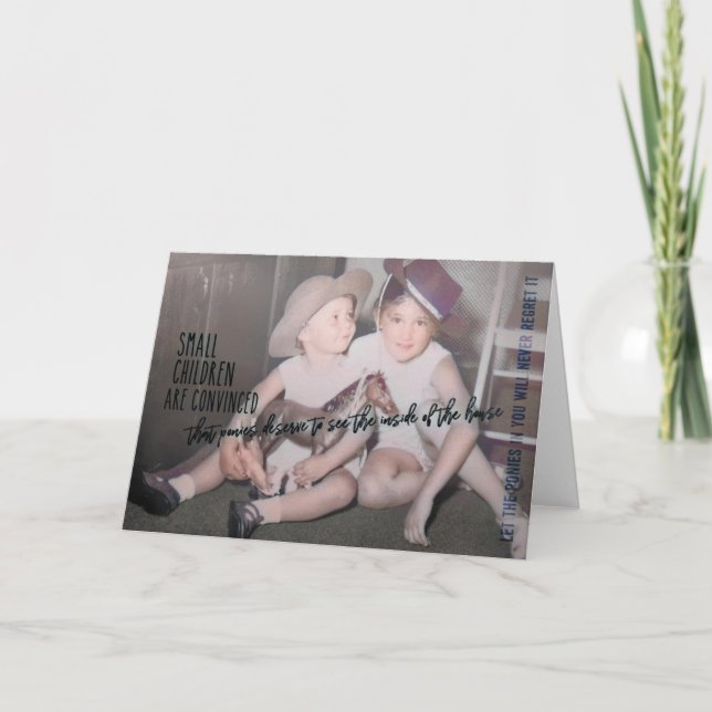 Agradecimiento Tarjeta de felicitación COWGIRLS (Anverso)