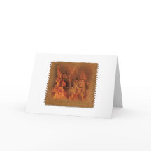 Tarjeta de Felicitación - Cuatro Elementos - Fuego