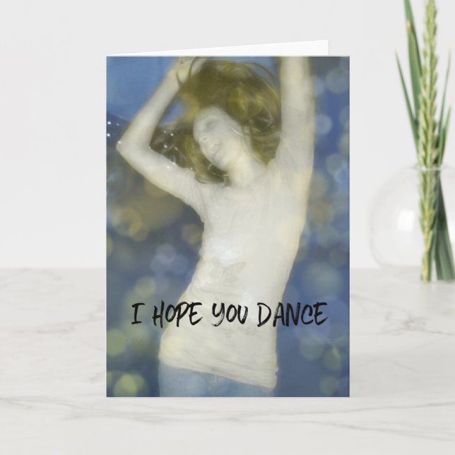 Agradecimiento Tarjeta de felicitación DANCE (Anverso)