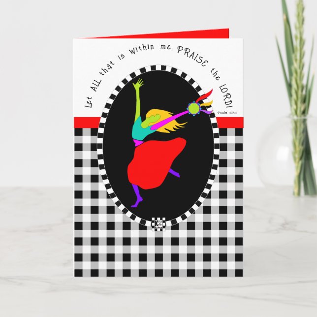 Agradecimiento Tarjeta de felicitación Davidic Dancer Buffalo Pla (Anverso)