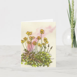 Agradecimiento Tarjeta de felicitación de amapola silvestre amari
