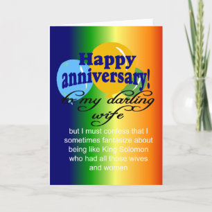 Agradecimiento Tarjeta de felicitación de aniversario del Rey Sal