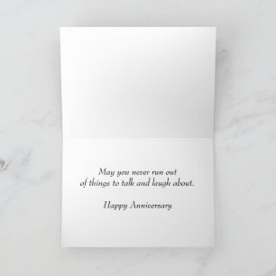 Agradecimiento Tarjeta de felicitación de aniversario feliz Parej