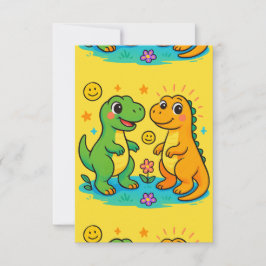 Agradecimiento Tarjeta de Felicitación de Bebé Dino