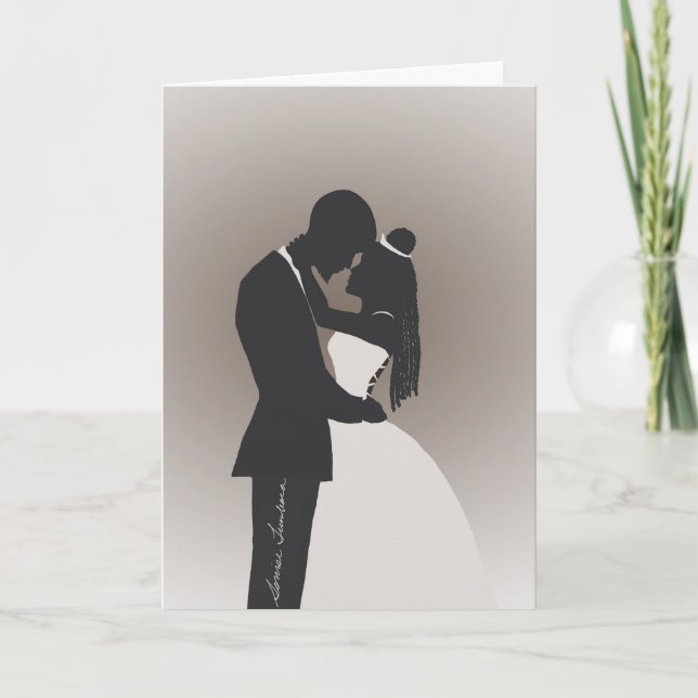 Agradecimiento Tarjeta de felicitación de boda (Anverso)