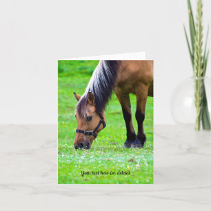 Agradecimiento Tarjeta de felicitación de caballo Fjord Noruego