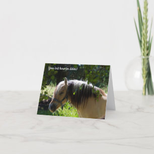 Agradecimiento Tarjeta de felicitación de caballo Fjord Noruego