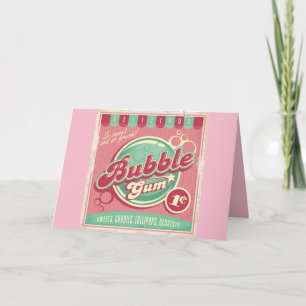 Agradecimiento Tarjeta de felicitación de chicle (en blanco)