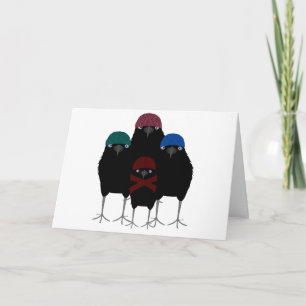 Agradecimiento Tarjeta de felicitación de Chill Crows