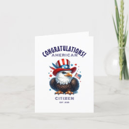 Agradecimiento Tarjeta de Felicitación de Ciudadanía Estadouniden