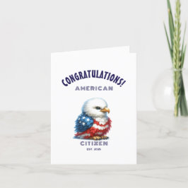 Agradecimiento Tarjeta de Felicitación de Ciudadanía Estadouniden