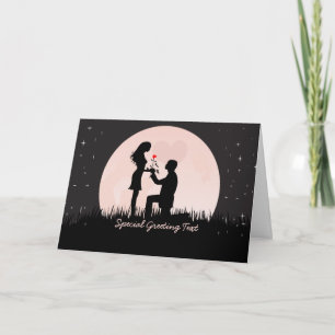 Agradecimiento Tarjeta de felicitación de compromiso