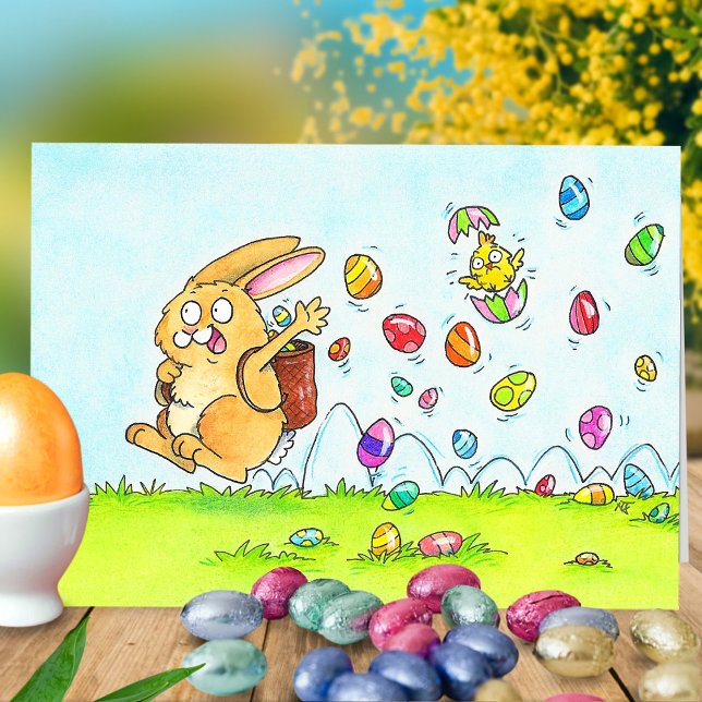 Agradecimiento Tarjeta de Felicitación de Conejo de Pascua (Subido por el creador)