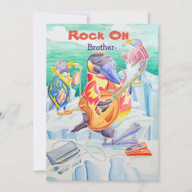 Agradecimiento Tarjeta de felicitación de cumpleaños de Hermanos. (Anverso)