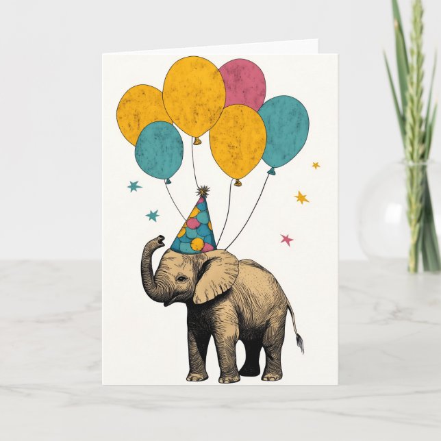Agradecimiento Tarjeta de felicitación de cumpleaños para bebés e (Anverso)