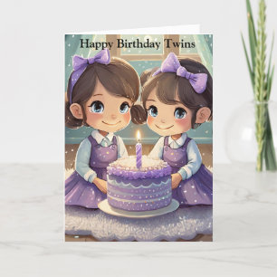 Agradecimiento Tarjeta de felicitación de cumpleaños para Chicas 