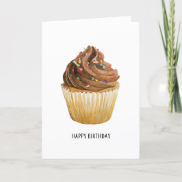 Agradecimiento Tarjeta de felicitación de cupcakes por su cumplea