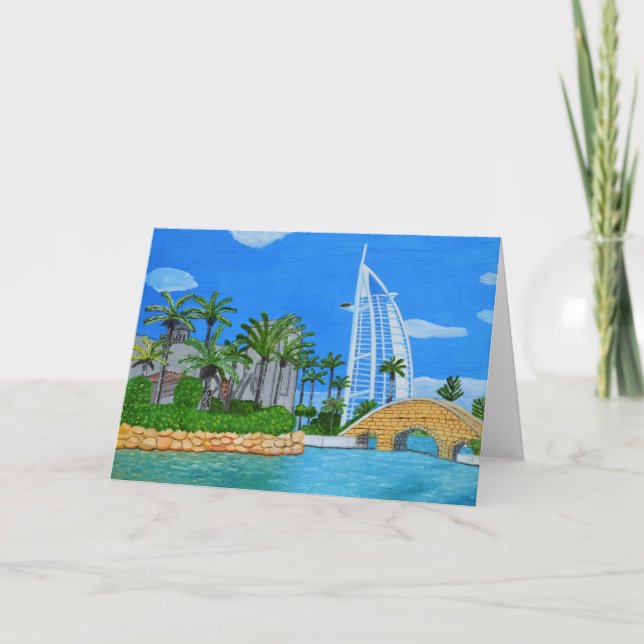 Agradecimiento Tarjeta de felicitación de Dubai (Anverso)