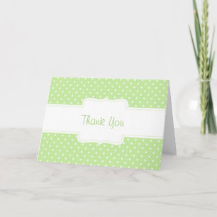 Agradecimiento Tarjeta de felicitación de encargo del lunar verde
