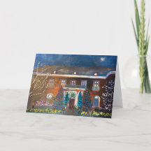 Tarjeta de felicitación de Filoli Holiday Light Sh
