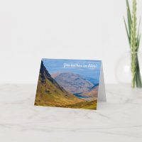 Tarjeta de felicitación de Glen Coe, Escocia