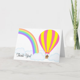 Agradecimiento Tarjeta de felicitación de globo aerostático - Fon